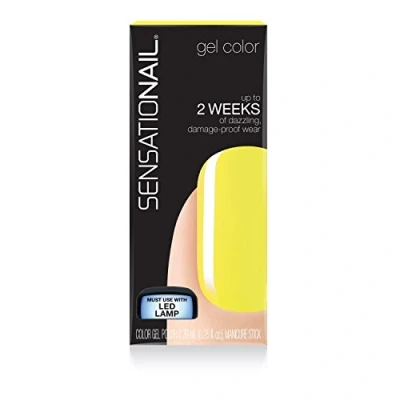 Image of Sensationail Original Nail Polish Gel Luscious Lemon, Yellow, 7 ml