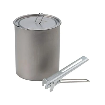 Image of SOTO Titanium Pot, Ultralight Backpacking Pot with Lifter for Camping Hiking, Backpacking, Outdoor &amp; Picnic (750ml)