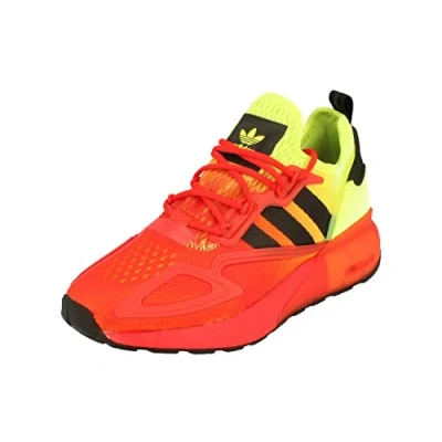 Image of adidas Originals ZX 2K Boost Junior Running Trainers Sneakers (UK 6.5 US 7 EU 40, Yellow White red FV8595)