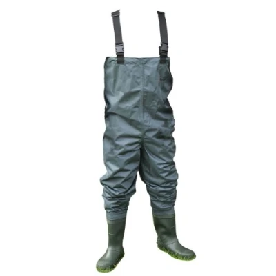 Image of Shakespeare Sigma Nylon Chest Wader, Overalls, Waders, For Wading , Fly Fishing Hunting Muck Work, Unisex, Grey/Green, EU 42 UK 8 US 9