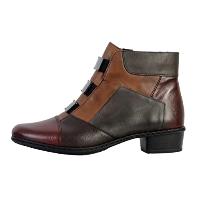 Image of RIEKER Multicoloured Casual Ankle Boots Leather, 35 Multi, 5 UK