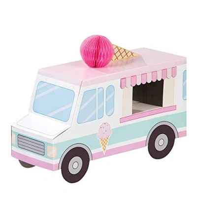 Image of Creative Party PC346418 Ice Cream Truck 3D Centerpiece 1 Pc