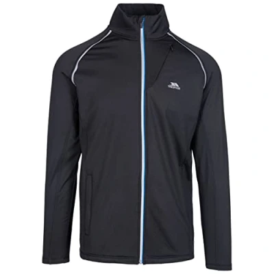 Image of Trespass Clive, Black, XXS, Quick Dry Antibacterial Active Jacket for Men, XX Small / 2X 2XS, Black
