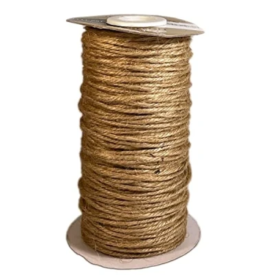 Image of Vaessen Creative Jute Twine, Kraft Brown, 100 m x 2 mm, for Gift Wrapping, Decorating, Floral Arrangements and Papercrafts