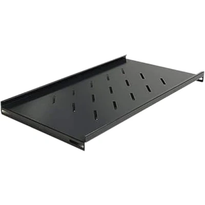 Image of DYNAMODE CABSHELF EL450 Universal Vented Rack Mount Shelf 19&quot; 2U 280mm Depth Network Data server Cabinet Equipment (Black)