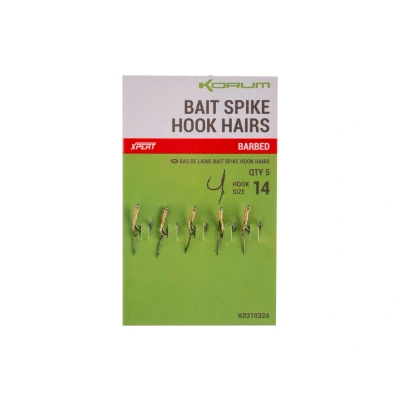 Image of Korum Bait Spike Hook Hairs 14 (5 pieces) Coarse hooks