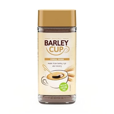 Image of Barleycup Instant Grain Beverage 200g. Made from the finest cultivated roasted grains and chicory roots. Vegan. Free caffeine contains no artificial additives.