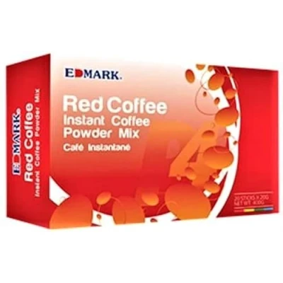 Image of Edmark Red Coffee Instant Powder Mix 20g x 20 sachets