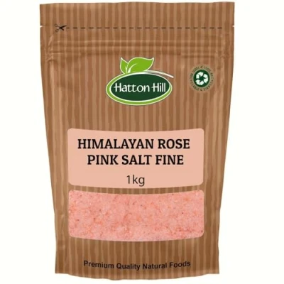 Image of Himalayan Rose Pink Fine Salt 1kg by Hatton Hill Natural Mineral Rich Gourmet