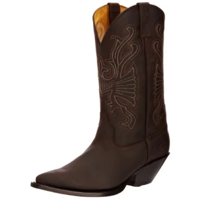 Image of Grinders Men&#039;s Buffalo Cowboy Boots, Brown, 9 UK