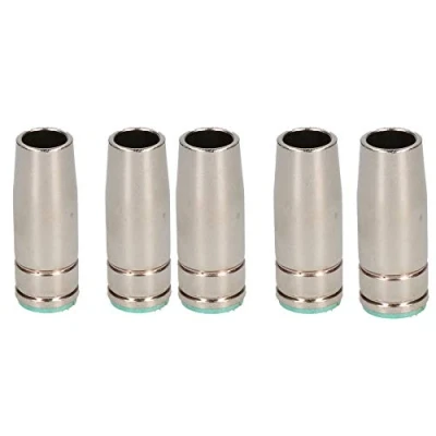 Image of 5PK Conical Nozzle Shroud Binzel Style Welding Welder MIG MB25 Gas Push On