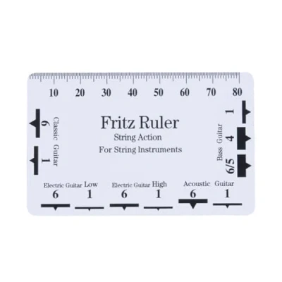 Image of Guitar Setups Gauge Luthier Repair Tool Bass Measuring String Action Ruler Height