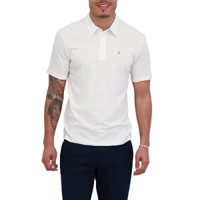 Image of Volcom Men&#039;s Banger Polo Shirt, White, Medium