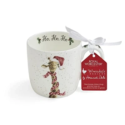 Image of Wrendale Designs &#039;Ho Ho Ho&#039; Giraffe Mug