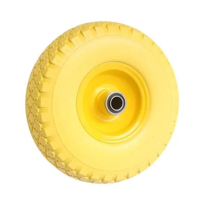 Image of Product Pro 10&quot; Yellow Puncture Proof Wheel 3.00 4 for 16mm Axle Shaft