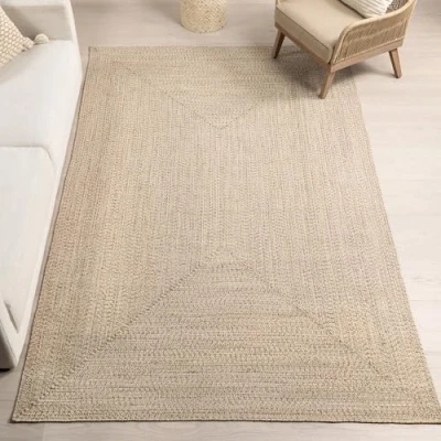 Image of nuLOOM Wynn Braided Indoor/Outdoor Area Rug, Oval 3x5, Tan