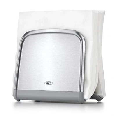 Image of OXO Good Grips Neat Napkin Holder, Inoxidable, Stain Less Steel