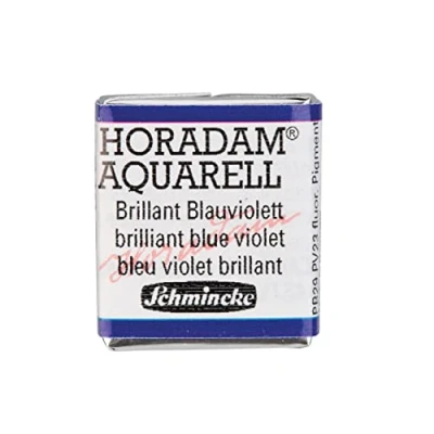 Image of Schmincke HORADAM® AQUARELL Finest Artists&#039; watercolours, 910 Brillat Blue Violet, 14 044, 1/2 pan
