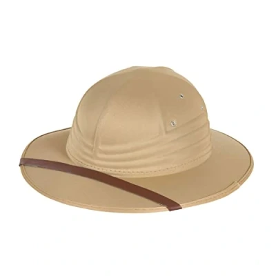 Image of labreeze Safari Explorer Hat Zoo Keeper Ranger Outback Adults Beige Felt Fancy Dress