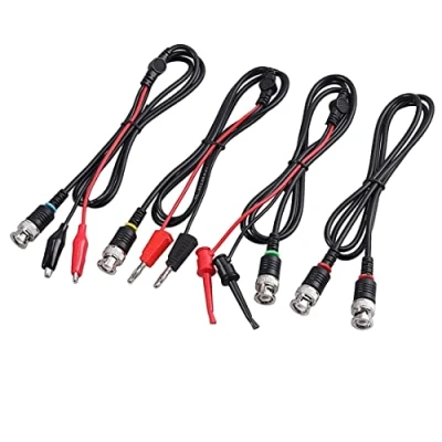 Image of Chavisenty Universal Oscilloscope Probe with Accessories Kit 100MHz Clip Probes BNC to Test Lead
