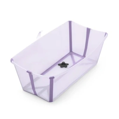 Image of Stokke Flexi Bath, Lavender Foldable Baby Bath Lightweight, Durable &amp; Easy to Store Convenient Use at Home or When Travelling Best for Newborns Babies