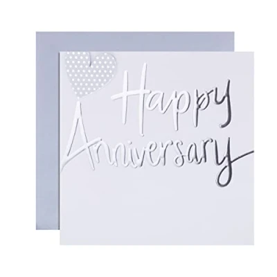 Image of Hallmark Anniversary Card Contemporary Embossed Text Design