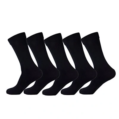 Image of Jasmine Silk Five Pairs Men Pure socks Evening Thermal Black