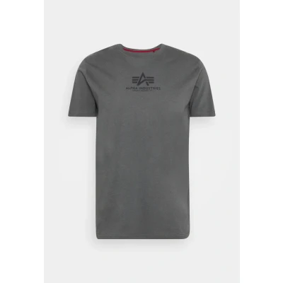Image of Alpha Industries Print Tshirt, Men&#039;s, Size: XXL, Greyblack