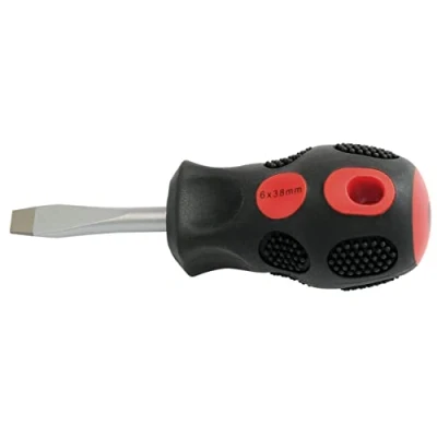 Image of Draper Plain Slot Flared Tip Screwdriver, 6 x 38mm