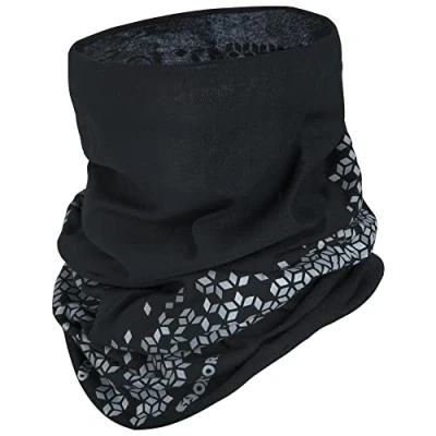Image of Oxford Coolmax Tech Tube Pro Versatile, Reflective Cycling Neck Tube, Wind Resistant &amp; UV Protective (Black)