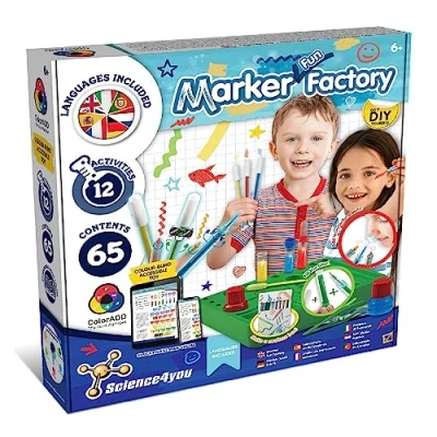Image of Science4you Creator Marker Studio for Kids Make Your Own Pens Kids, 12 Activities + 65 Contents, Stem Toys and Games, Arts &amp; Crafts Gifts Boys Girls 6 7 8 9+