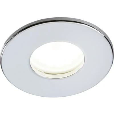 Image of KnightsBridge 230V IP65 Fixed GU10 Fire Rated Downlight Chrome