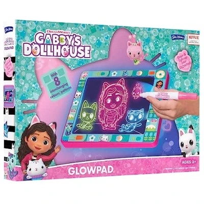 Image of John Adams Gabby&#039;s Dollhouse GLOWPAD: light up drawing tablet for endless creative fun anywhere! Arts &amp; Crafts Ages 3+, Cranbrray