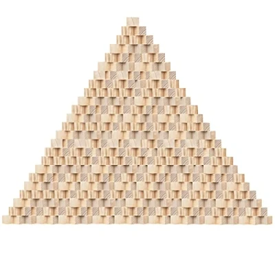 Image of Kurtzy 300 Pack Small Wooden Cubes 1 x 1cm (0.4 0.4 inch) Wood Natural Unfinished Pine Blocks Educational Craft for DIY, Stamps, Art &amp; Crafts, Puzzles, Numbers