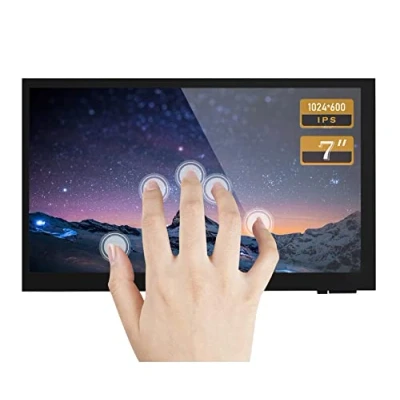 Image of ingcool 7 Inch Capacitive Touchscreen Monitor IPS Display 1024x600 7&quot; HDMI LCD Module for Raspberry Pi 4B/ 3B+/A+/B/ 2B/ B+/A+/ Zero W, Support Windows 10/8.1/8 /