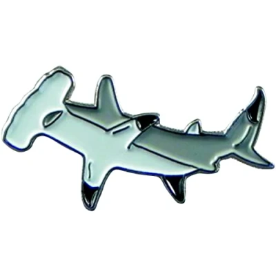 Image of Metal Enamel Pin Badge Hammerhead Shark (Nemo : Anchor)
