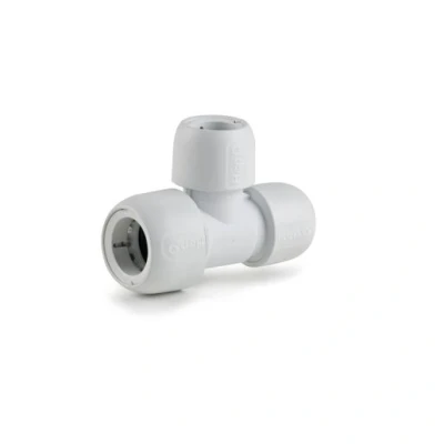 Image of Hep2O HD14/28W Branch And One End Reduced Tee 28x22x22mm White