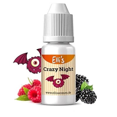 Image of Ellis Aromen Crazy Night Liquid Food Flavouring for and Liquids, Baking, Cooking, Porridge Cottage Low Calorie