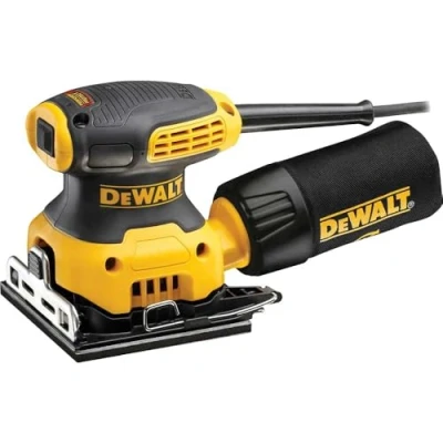 Image of DEWALT DWE6411 GB 240 V 1/4 Sheet Orbital Sander Yellow/Black