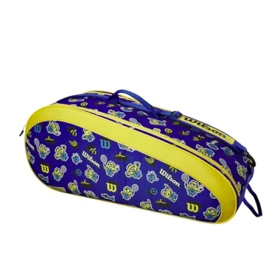 Image of Wilson Unisex Youth Minions 3.0 Racketbag, Blue / Yellow, 6 EU