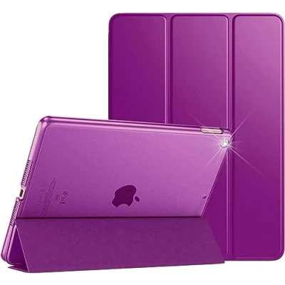 Image of MOBISTAR Case for iPad Mini 4 / 5 Generation Smart Cover with Auto Sleep/Wake Ultra Slim Lightweight Translucent Frosted Back Protector (Purple)