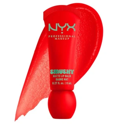 Image of NYX Professional Makeup Smushy Matte Lip Balm, Soft Finish, Hydrating &amp; Buildable Colour, Shade: Sorbet, 8ml