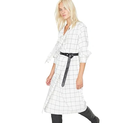 Image of Trendyol Dress Ecru Wrapover