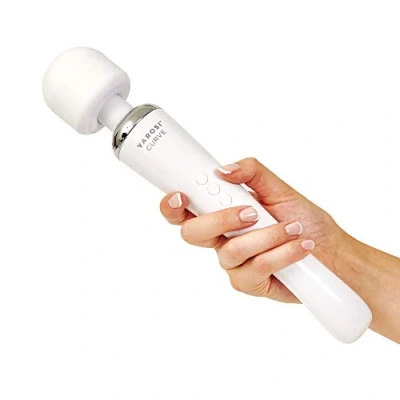 Image of Yarosi Cordless Curved Therapeutic Massager 8 Powerful Speeds &amp; 20 Patterns for Muscle Aches Sports Recovery Rechargeable Wireless Travel Friendly White