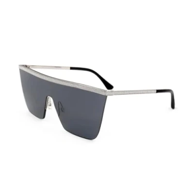 Image of Jimmy Choo LEAH/S 79D SILVER BLACK 99/01/145 WOMAN Sunglasses