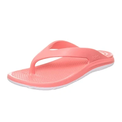 Image of Totes Women&#039;s Everywear Ara Thong Sandal, 2 Tone Sugar Coral with White Sole, 4 UK