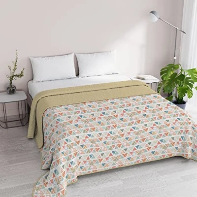 Image of Italian Bed Linen Summer quilt FANTASY, Microfiber, Double 260x270cm, Different