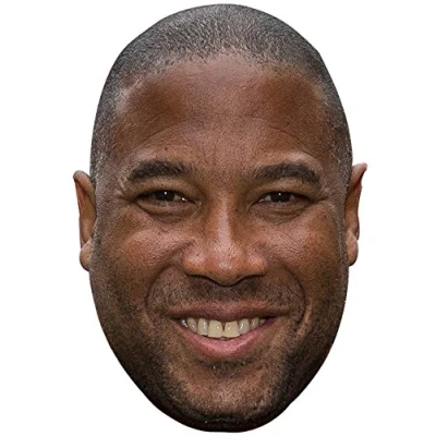 Image of FoxyPrinting JOHN BARNES JB Footballer Fancy Dress Cardboard Celebrity Party Face Mask