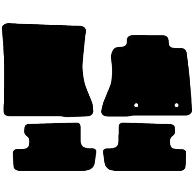 Image of Carsio Carpet Car Mats For Ford Mustang 2015 Onwards 4 Piece Set Tailored Fit Floor Mat Complete Accessory Black Custom Fitted All Weather, Anti Slip Backing &amp; Trim