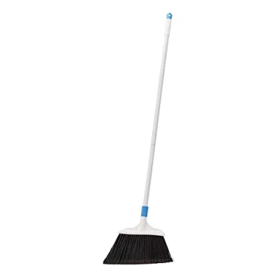 Image of Amazon Basics Heavy Duty Outdoor Broom, Blue&amp;White
